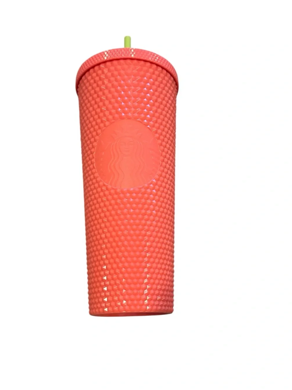 Starbucks Dragonfruit Pink Studded 2022 Tumbler with Lime Straw NEW 24 Oz Venti